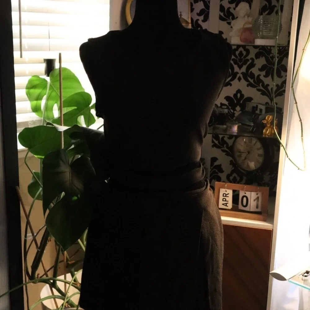 Suit 'Em up Black high waisted ready to wear two piece skort